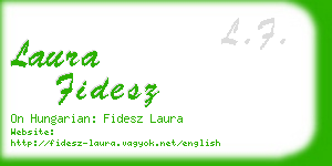 laura fidesz business card